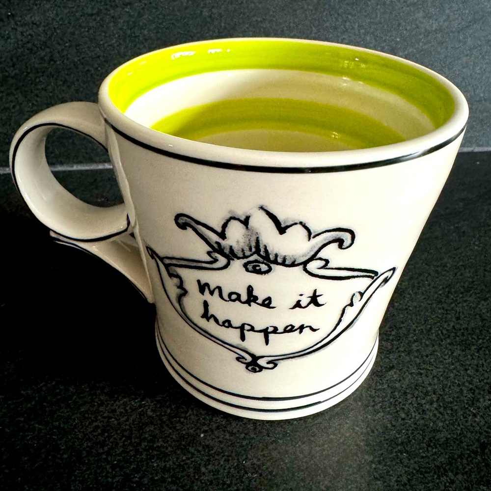 Anthropologie Molly 👑 Hatch "Make It Happen" Ceramic Mug